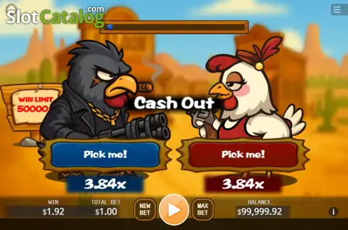 Скрин2. Mad West Chicken слот