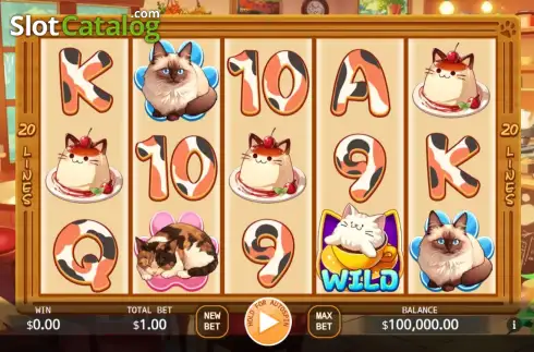Скрин2. Cafe Meow слот