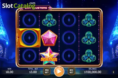 Скрин2. Shining Gems Flowin слот