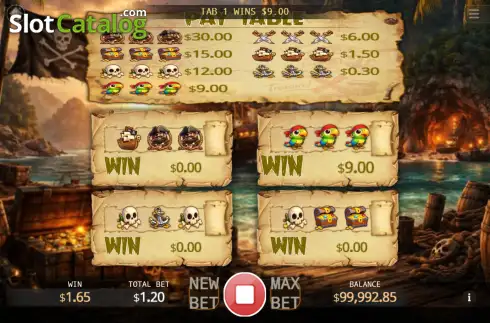 Скрин3. Captain's Bounty Scratch слот
