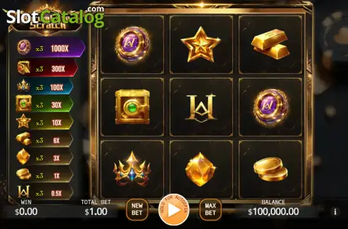 Скрин2. Aurum Elite Scratch слот