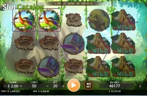 Скрин3. The King of Dinosaurs слот