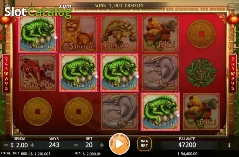 Скрин4. Legend of Dragons слот