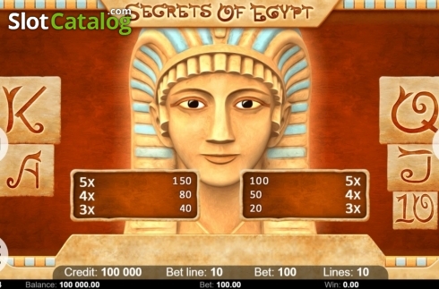 Скрин6. Secrets of Egypt (Kajot Games) слот