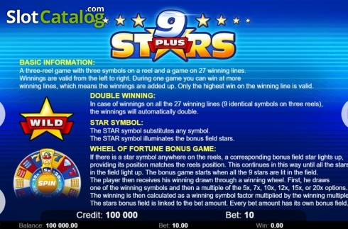 Скрин8. 9 Star Plus слот