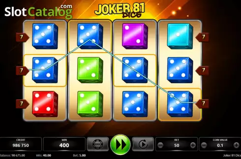 Скрин4. Joker 81 Dice слот