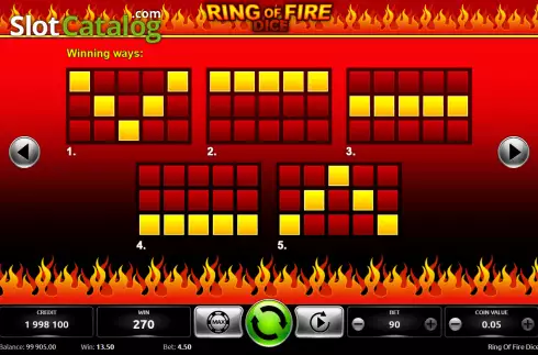 Скрин8. Ring Of Fire Dice слот