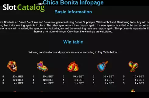 Скрин6. Chica Bonita слот