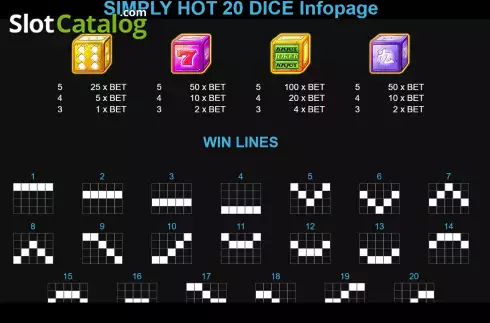 Скрин5. Simply Hot 20 Dice слот