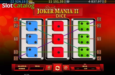 Скрин2. Joker Mania II Street Dice слот