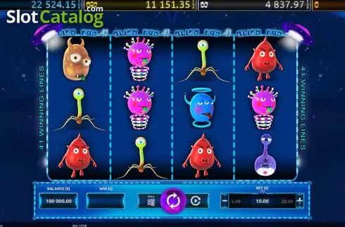 Скрин2. Alien Fun 41 слот