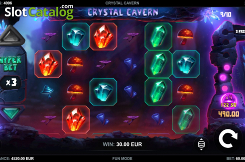 Скрин4. Crystal Cavern слот