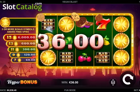 Скрин4. Vegas Blast слот