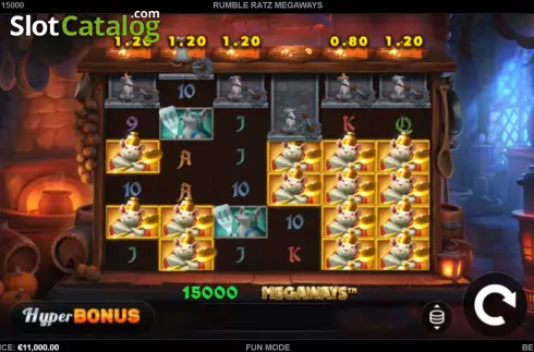 Скрин3. Rumble Ratz Megaways слот