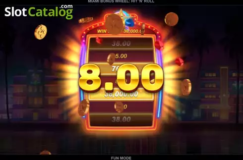 Скрин7. Miami Bonus Wheel Hit 'n' Roll слот