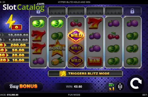 Скрин4. Hyper Blitz Hold and Win слот