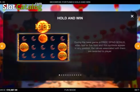 Скрин5. Moonrise Fortunes Hold & Win слот