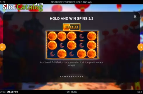 Скрин7. Moonrise Fortunes Hold & Win слот
