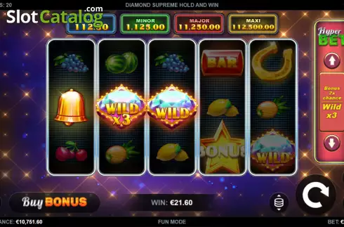 Скрин3. Diamond Supreme Hold and Win слот