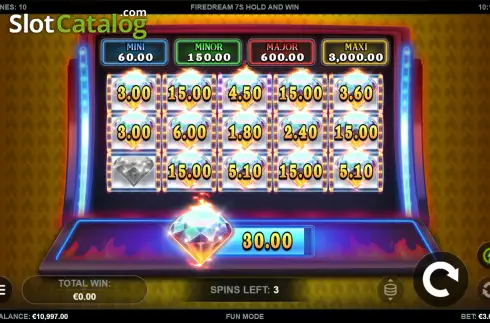 Скрин3. Firedream 7s Hold and Win слот