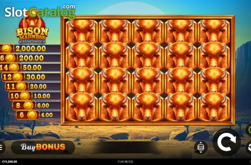 Скрин2. Bison Madness PrizeTower слот