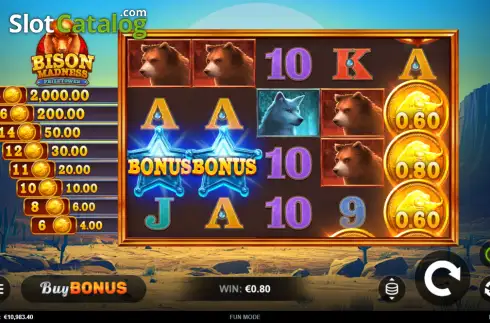Скрин3. Bison Madness PrizeTower слот