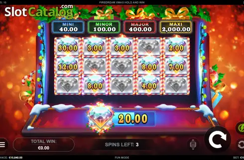 Скрин3. Firedream Xmas Hold and Win слот