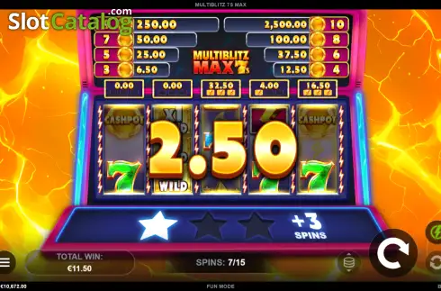 Скрин3. MultiBlitz 7s Max слот