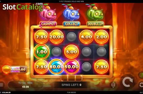 Скрин3. 3 Pot Piggies Hold and Win слот