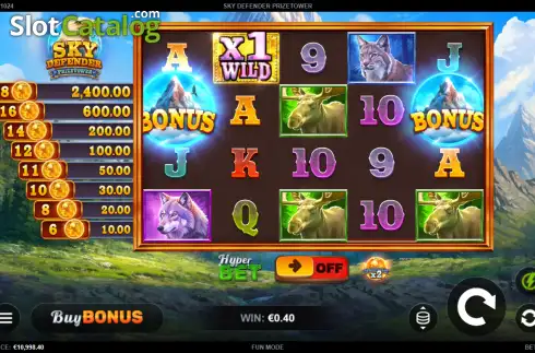 Скрин2. Sky Defender PrizeTower слот