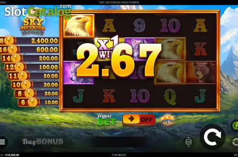 Скрин3. Sky Defender PrizeTower слот