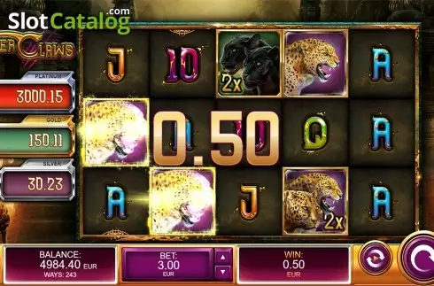 Скрин3. Tiger Claws (Kalamba Games) слот