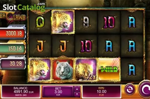 Скрин4. Tiger Claws (Kalamba Games) слот
