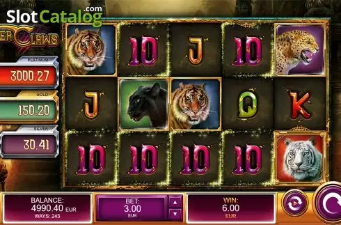 Скрин5. Tiger Claws (Kalamba Games) слот