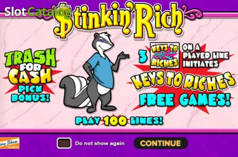 Скрин2. Stinkin' Rich (King Show Games) слот