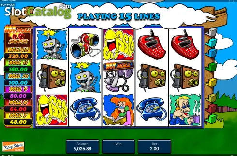 Скрин2. Phone Tag Hot Roll Jackpot слот