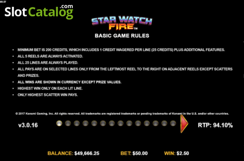 Скрин6. Star Watch Fire слот