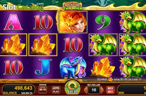 Скрин4. Volcanic Rock Fire Twin Fever слот