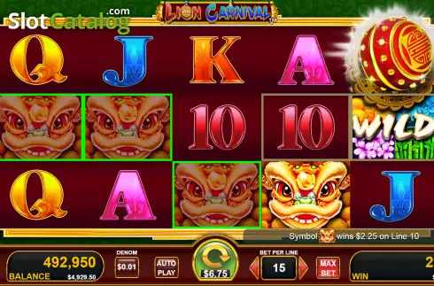 Скрин4. Lion Carnival слот