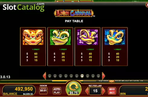 Скрин9. Lion Carnival слот