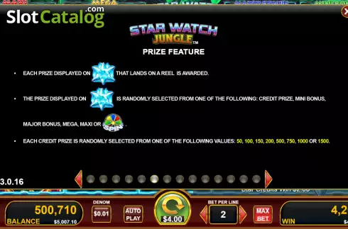 Скрин6. Star Watch Jungle слот