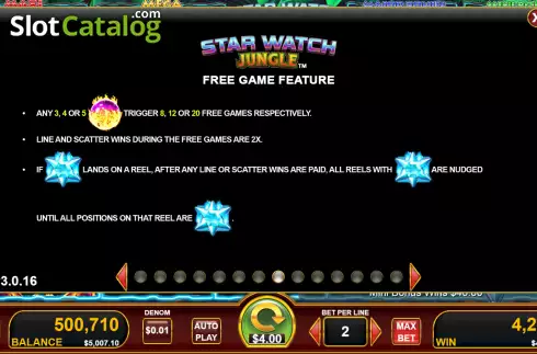 Скрин8. Star Watch Jungle слот