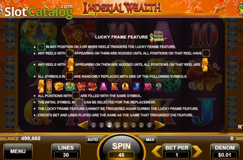 Скрин6. Imperial Wealth (Konami) слот