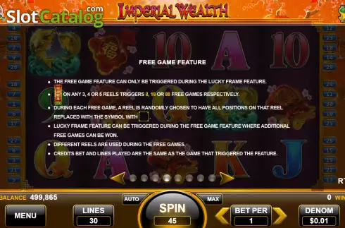 Скрин7. Imperial Wealth (Konami) слот