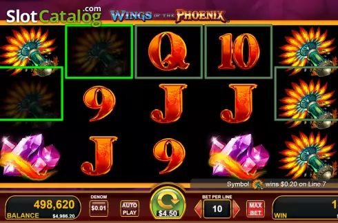 Скрин4. Wings of the Phoenix слот