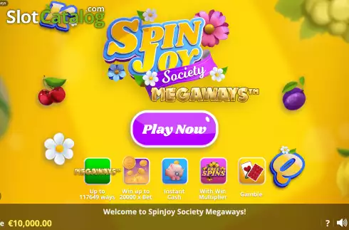 Скрин2. SpinJoy Society Megaways слот