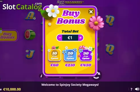 Скрин7. SpinJoy Society Megaways слот