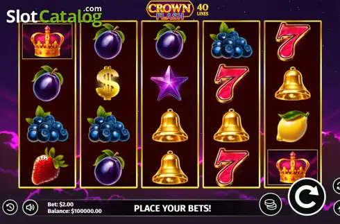 Скрин2. Crown Flash: 40 Lines слот
