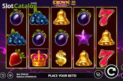 Скрин2. Crown Flash: 20 Lines слот