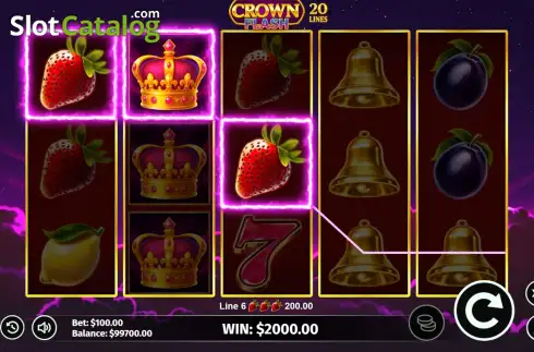 Скрин3. Crown Flash: 20 Lines слот
